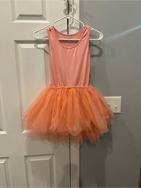 Girls Peach / light pink  Tulle Tutu leotard - OLO